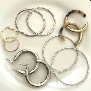 10 Piece Hoop Earring Bundle